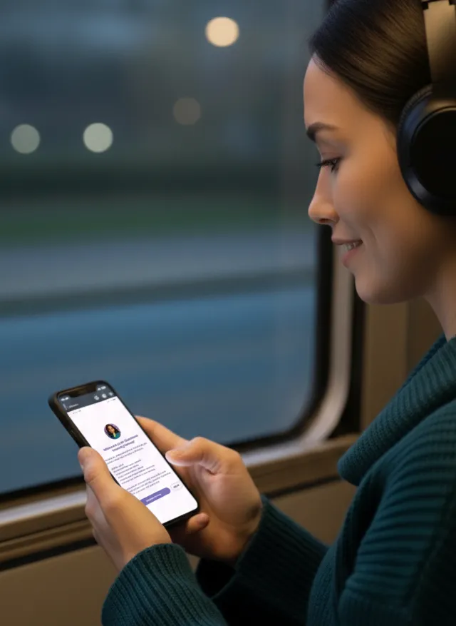 Access Sophia anywhere - coffee shop, couch, anywhere